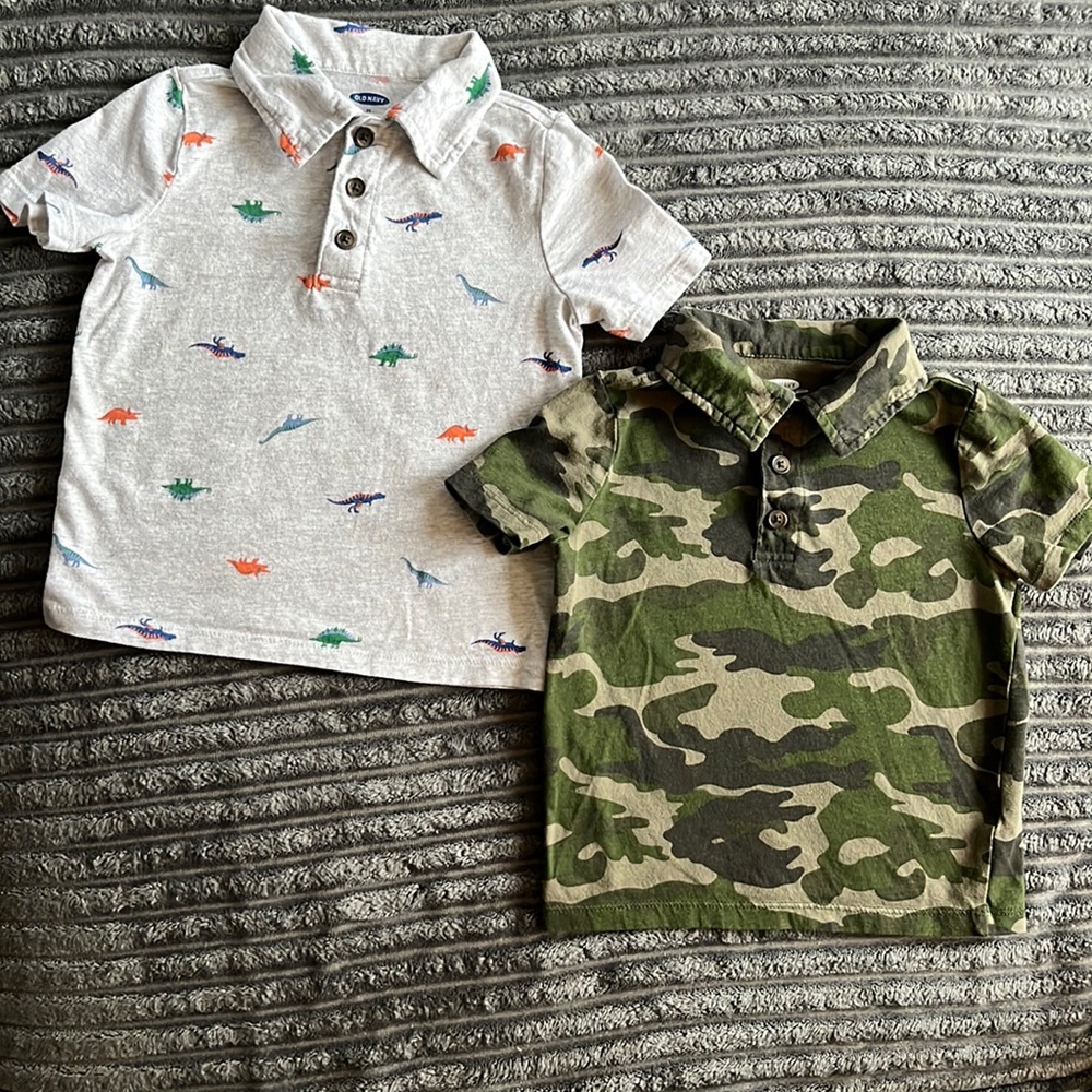 Lot of 2 Old Navy Boys Polo T shirts Size 2T